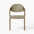Modrest Arlo Mid-Century Beige & Walnut Dining Chair (Set of 2)