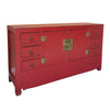 Antique Broken Red Chinese SideboardModel AS2355