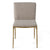 Modrest Atlanta Modern Beige Fabric & Brass Dining Chair Model VGMY-3739-BGE