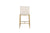 Modrest Atlanta Modern Off White Fabric & Brass Counter Chair Model VGMY-3739-26-WHT