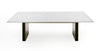 Modrest Auer - White Marble & Gold Dining Table