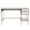 Beldon Antique Nickel Finish and Natural Marble Desk Model AZ009