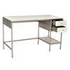 Beldon Antique Nickel Finish and Natural Marble Desk Model AZ009