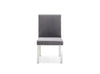 Modrest Reba Modern Grey Velvet & Stainless Steel Dining Chair (Set Of 2) Model VGVCB0258-GRYSTL