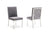 Modrest Reba Modern Grey Velvet & Stainless Steel Dining Chair (Set Of 2) Model VGVCB0258-GRYSTL