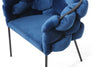 Modrest Debra Modern Blue Fabric Dining Chair