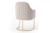Modrest Tyler - Modern Grey + Gold Dining Chair