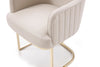 Modrest Tyler - Modern Grey + Gold Dining Chair