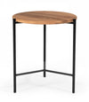 Modrest Bacone - Industrial Oak and Black Iron End Table