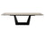 Modrest Baldwin - Modern Black Ceramic & Black Metal Extendable Dining Table