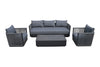 Renava Bali - Outdoor Black and Grey Sofa Set