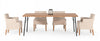 Modrest Barnum Industrial Oak And Black Iron Live Edge Dining Table Model VGAFSH17-CT7