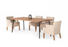 Modrest Barnum Industrial Oak And Black Iron Live Edge Dining Table Model VGAFSH17-CT7