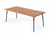 Modrest Barnum Industrial Oak And Black Iron Live Edge Dining Table Model VGAFSH17-CT7
