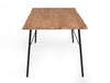 Modrest Barnum Industrial Oak And Black Iron Live Edge Dining Table Model VGAFSH17-CT7