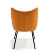 Modrest Barrett - Modern Orange & Black Dining Chair