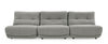 Divani Casa Basil Modern Grey Fabric Large Electric Recliner Chair Model VGSX-22056-RCLNR-LRG-SLATE