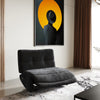 Divani Casa Basil Modern Dark Grey Fabric Small Electric Recliner Chair Model VGSX-22056-RCLNR-SML-EMBONY