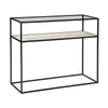 Ramos Gunmetal and White Marble Console TableModel BB003-WHIT