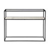 Ramos Gunmetal and White Marble Console TableModel BB003-WHIT