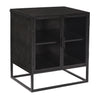 Adler Antique Gunmetal Finish Side TableModel BB005