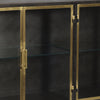 Stein Gunmetal with Antique Brass Finish Sideboard Model BB164