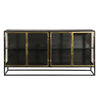 Stein Gunmetal with Antique Brass Finish Sideboard Model BB164