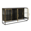 Stein Gunmetal with Antique Brass Finish Sideboard Model BB164