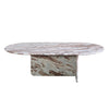 Christos Brown and White Marble with Natural Veining Coffee TableModel BB194