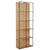 Gerald Natural Wood Finish with Matte Black Metal Bookcase Model BB212