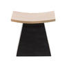 Jaslene Natural and Black Base Stool Model BB225