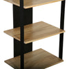 Arnuar Black and Natural Finish Bookcase Model BB275