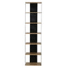 Arnuar Black and Natural Finish Bookcase Model BB275