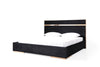 Nova Domus Cartier Modern Black & Rosegold Bedroom Set
