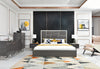 Eastern King Modrest Chrysler Modern Grey Bedroom Set