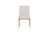 Modrest Beasley Modern Off White Linen & Brass Dining Chair Model VGMY-3756-WHT