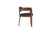 Modrest Belton Modern Black Vegan Leather & Brown Oak Dining Chair Model VGMY-2918-BLK