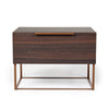 Nova Domus Benzon Italian Modern Dark Rovere Nightstand