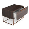 Nova Domus Benzon Italian Modern Dark Rovere Nightstand