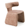 Modrest Bergman Modern Light Brown Velvet Dining Chair Model VGEU-MC-7513CH-BRN