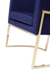 Modrest Betsy Modern Navy Blue Velvet & Gold Kids Chair Model VGZAS011-NVY-KDS-BLU-CH
