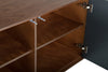 Modrest Weylyn Mid-Century Charcoal Grey & Walnut Buffet