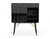 Modrest Billy Modern Black Oak & Gold Tall Buffet
