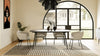 Modrest Billy Modern Black Oak & Gold Extendable Dining Table