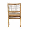 Margit Natural Wood Finish Frame with Taupe Weave Outdoor Dining Chair Model BJ032