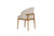 Modrest Blum Modern Beige Linen Dining Chair Model VGMY-3741-BGE