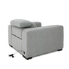Divani Casa Bode Modern Grey Fabric Recliner Chair Model VGMB-R211-P1-CHR-M31