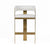 Modrest Boswell - Modern White + Matte Gold Barstool