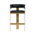 Modrest Boswell - Modern Black + Matte Gold Barstool