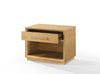 Nova Domus Santa Barbara - Modern Grey Fabric + Natural Bedroom Set